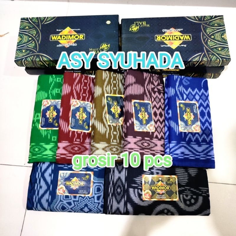 grosir 10 pcs sarung wadimor motif bali 10 potong wadimor bali 555 1 dus 10 pcs