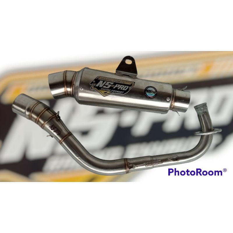 KNALPOT RACING ORIGINAL NS-PRO EXHAUST FOR BEAT FI. BEAT KARBU. SCOOPY. VARIO125. MIO SPORTY. MIO J.