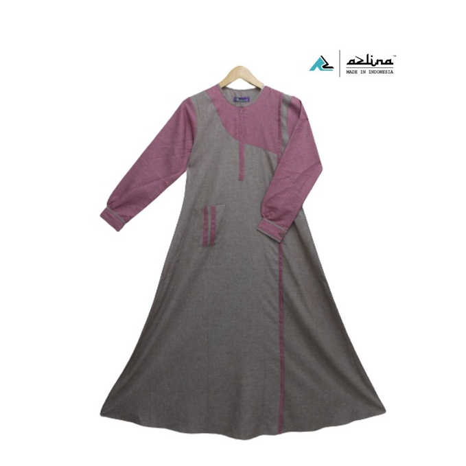Baju Gamis Wanita Terbaru Bahan Katun Madinah Long Dress Simple Fashion Muslimin Terbaru