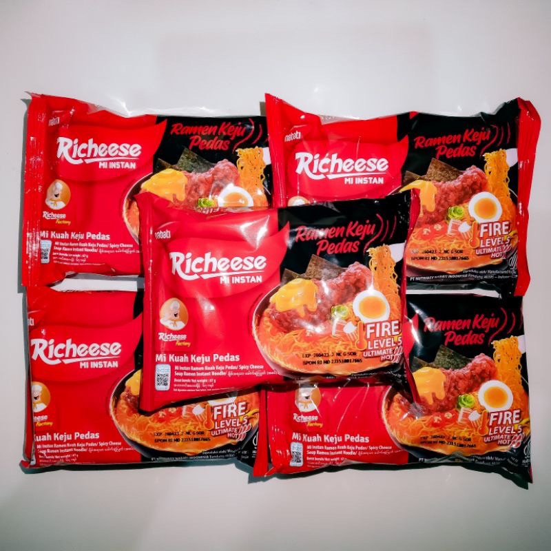 

Richeese Mie Ramen Keju Lv 5 74g (40pcs)