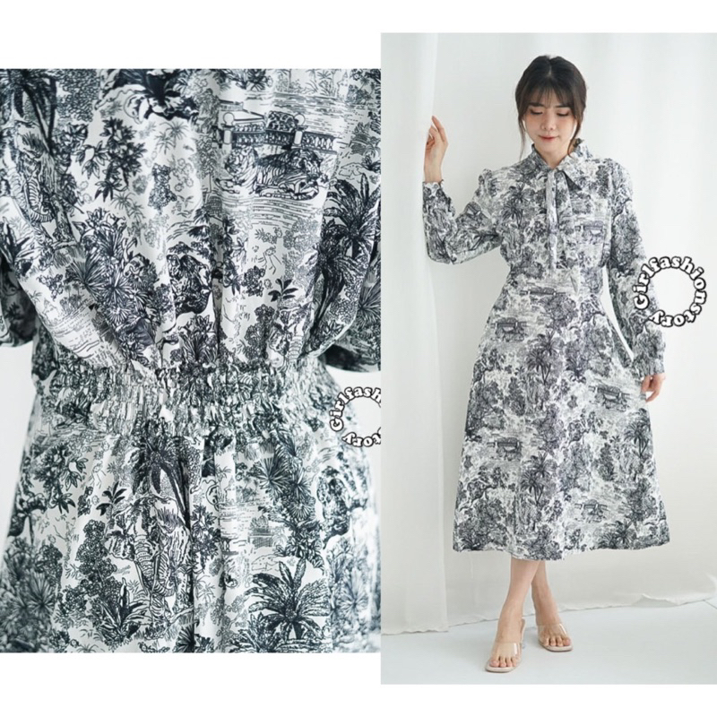 GFS IBUKI SHAKILA PATTERN DRESS