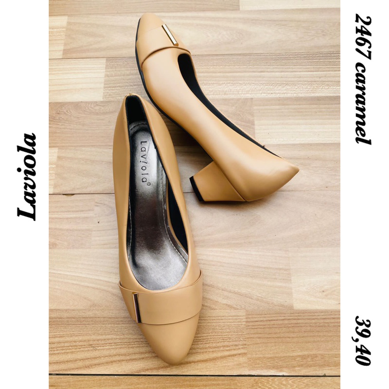 sepatu heels warna caramel 2467