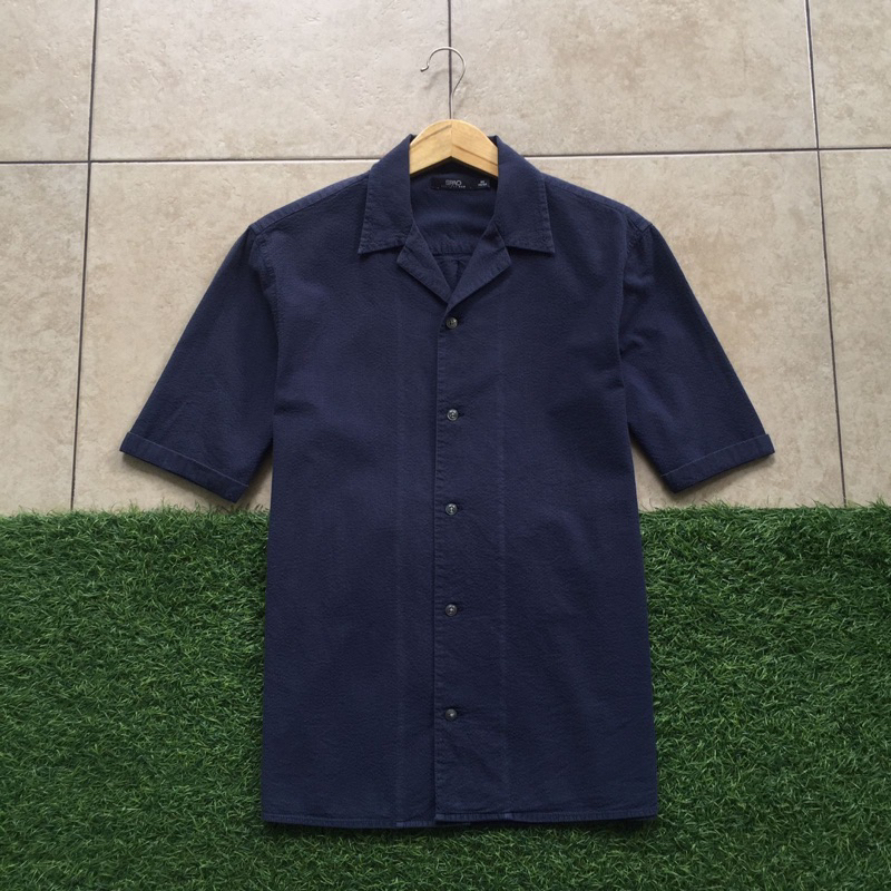 SPAO MEN BASIC OPEN COLLAR SHIRT