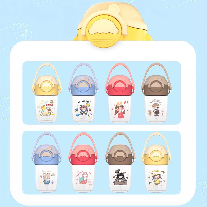 Moro-moro Joyful Straw Cup 360ml /  Botol Minum Anak