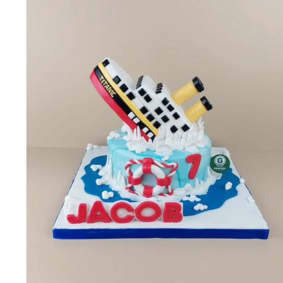 

KAPAL LAUT TITANIC UK 20CM / KUE ULANG TAHUN