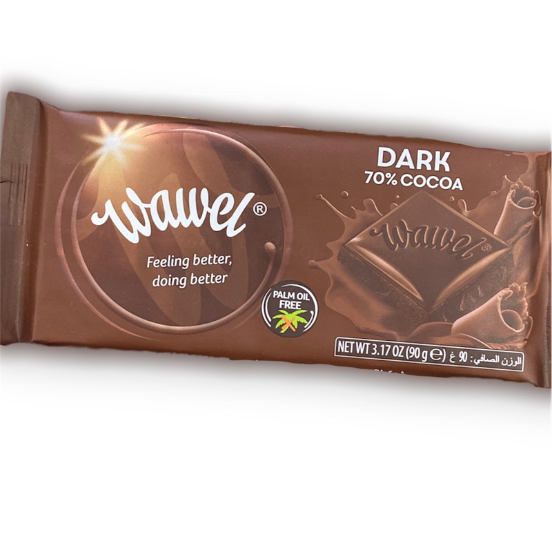 

COKELAT WAWEL DARK CHOCOLATE 70% COCOA 90 GR