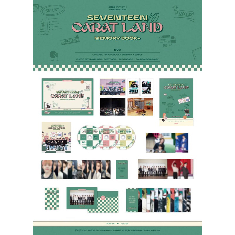 (READY STOCK) SHARING DVD + DIGITAL CODE CARATLAND 2022 Seventeen