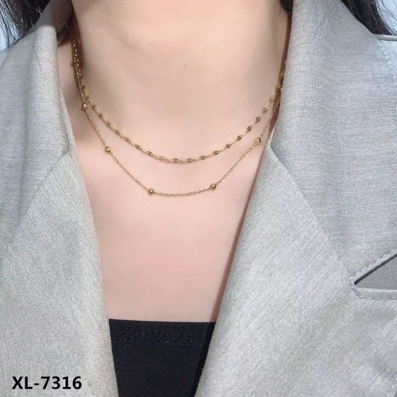 Kalung Cantik Belicia Anti Karat Ada Box -Collin Shop