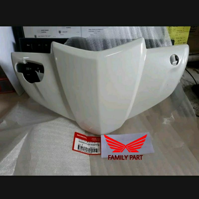 53205-KVB-930PFW Batok Stang Depan Vario Karbu Putih