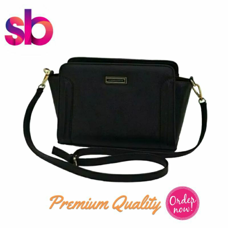Kiara Bag  [ Black / Hitam ] Tas Wanita Cantik Premium Impor Import Kulit Unik Casual Formal Trendi 
