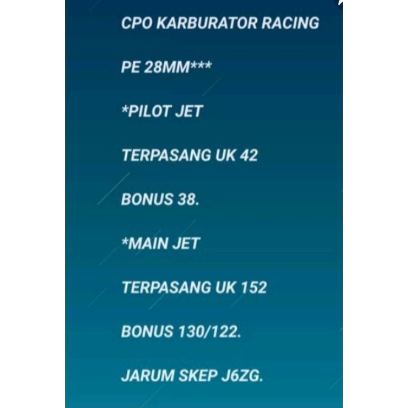 KARBU KARBURATOR PE PWK 24 26 28 30 CPO N RACING N-RACING - CARBURETOR KARBU KARBURATOR PWK PE CPO 24 26 28 30 N Racing Free Pilot Jet Mainjet Jarum Skep Dan Karet Intake