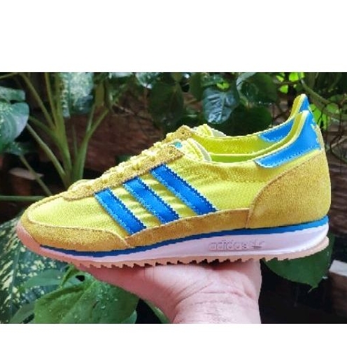 Adidas SL72 Acid Yellow Bright Blue Gum