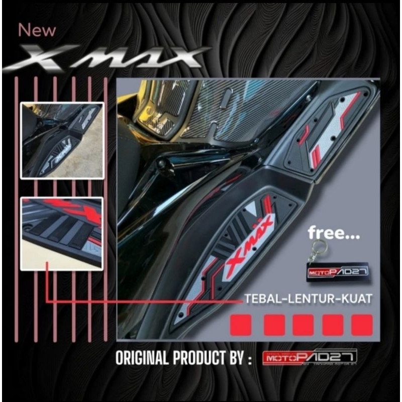 Motopad27 Xmax 2023 Floormat Karpet Xmax bordes pijakan kaki yamaha Xmax 2023