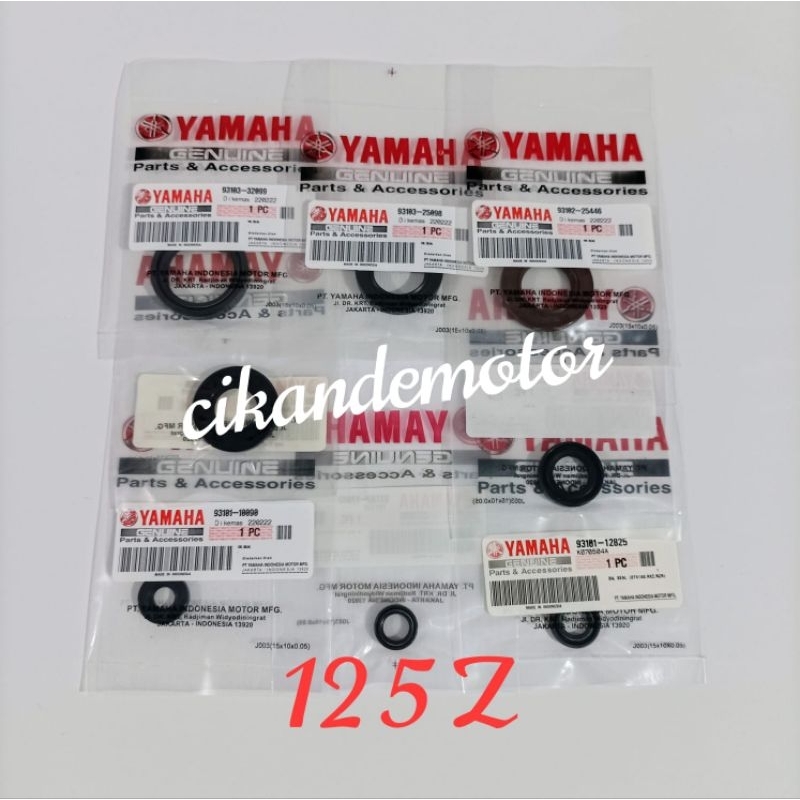 SEAL SIL MESIN kruk as selah operan gear balancer yamaha 125Z 125 Z  touch