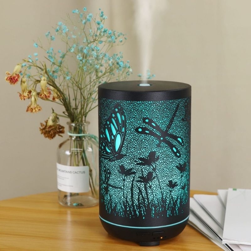 Humidiffier Diffuser Air Aromaterapi 130ml Model Kupu-Kupu (tanpa kapas filter)