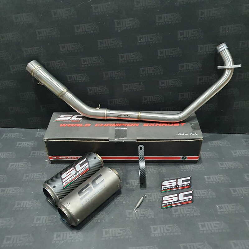Knalpot Racing SC Project CRT 54mm Yamaha Vixion R15 V3 CB150R Original