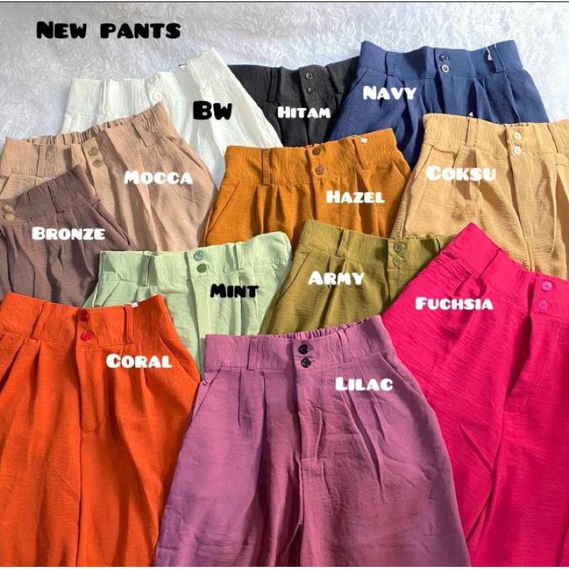 VIOLLA PANTS KANCING 2 STANDARD // PANTS CRINKLE // KULOT CRINKLE