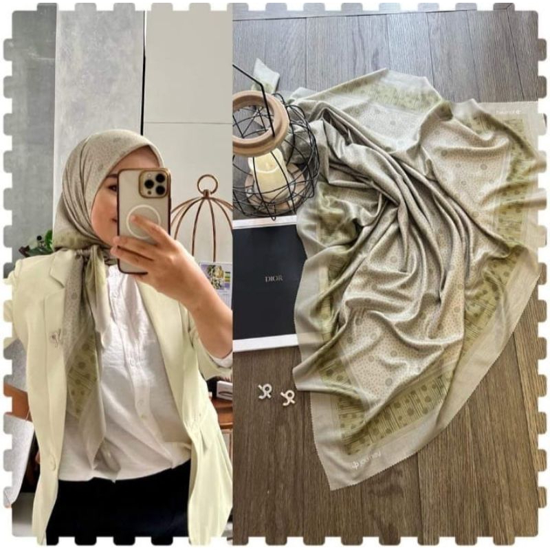 JOURNEY JILBAB SEGIEMPAT SCARF MOTIF  SHASA SERIES ORI