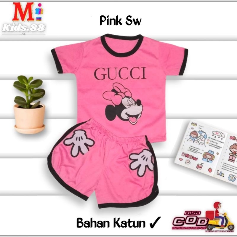 Setelan Playset Cupa Cup Baju Anak MICKEY /Set Anak Balita/Setelan Anak Unisex  Buat Usia 0-4 tahun