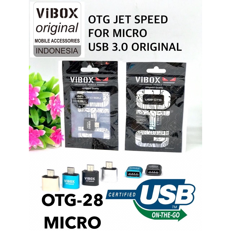 OTG-28 VIBOX MICRO HIGH SPEED DATA TRAVELLER ORIGINAL FOR ANDROID SUPPORT FLASHDISK UP TO 512GB