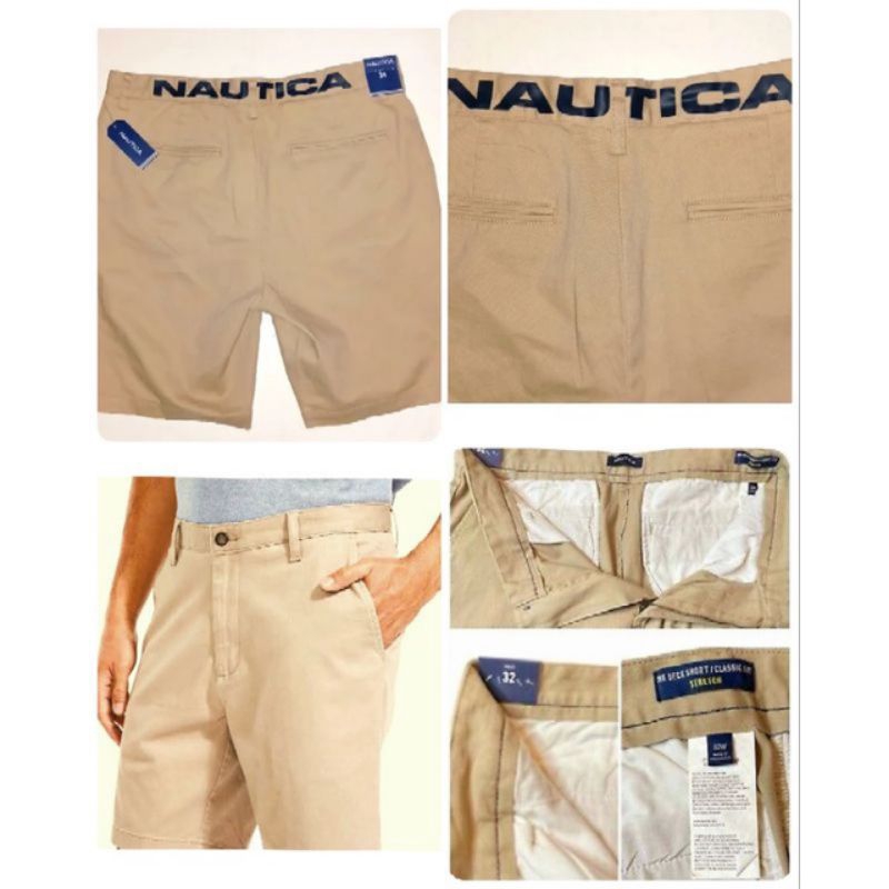 Nautica Classic Fit Short Men 100% Original /Celana Pendek Pria Nautica Deck Short