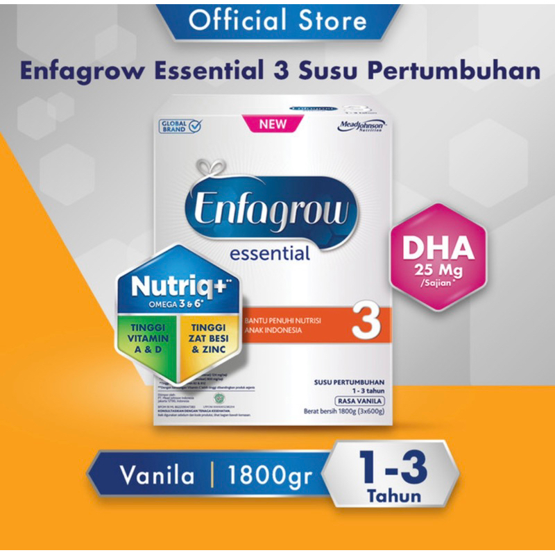 Enfagrow Essential 3 susu formula