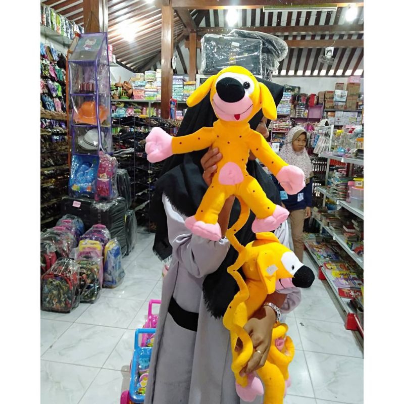 Boneka Marsupilami Gantungan Kaca Mobil Tinggi 30cm Berlabel SNI - Hiasan Boneka Kaca Mobil Unik dan