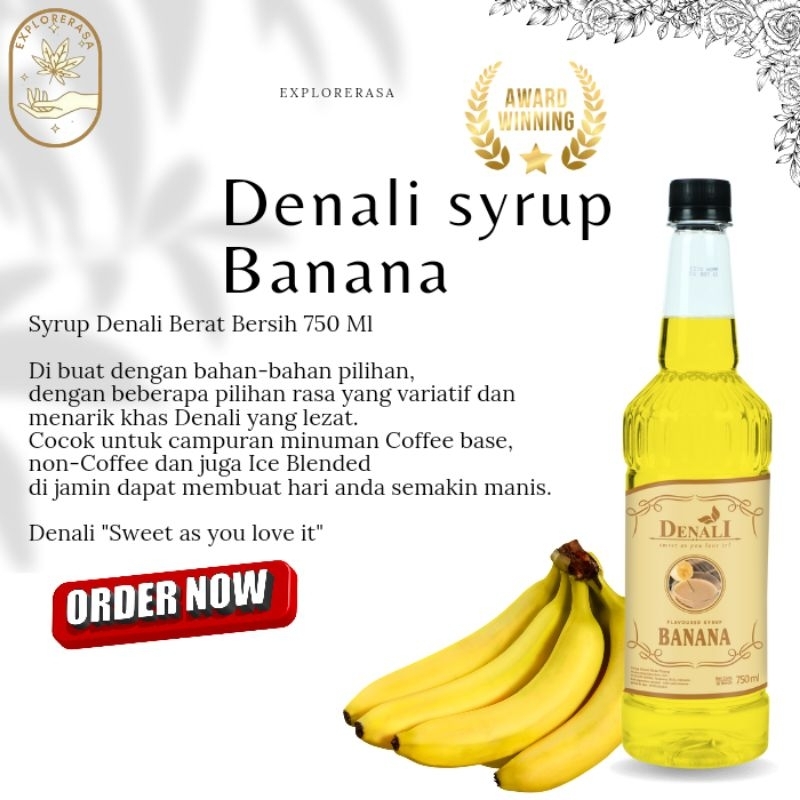 

Denali syrup rasa Banana 750ml