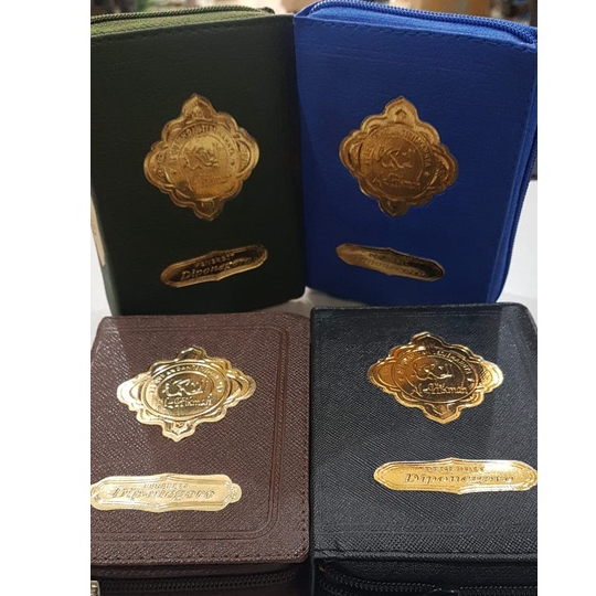 Kitab Mushaf Quran AlQuran Tajwid Warna dan Terjemahan AlHikmah Resleting Besar A6 Murah di Makassar