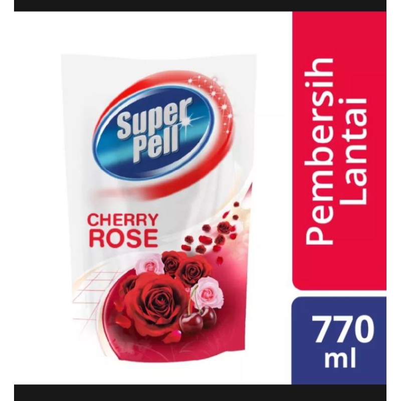 SUPER PELL PEMBERSIH LANTAI CHERRY ROSE 770ML