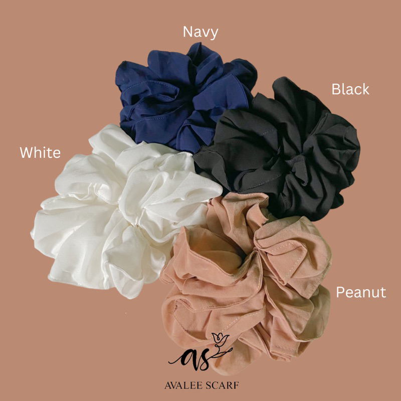 AVALEE SCARF scrunchie jumbo scrunchie premium scrunchie anti pusing