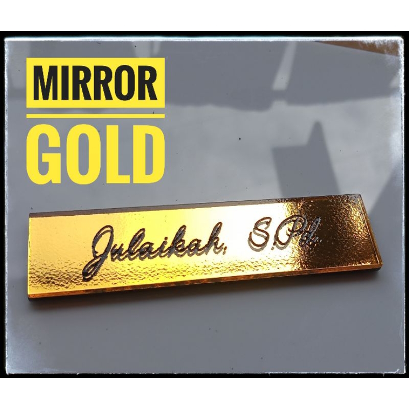 Mirror Name Tag Cemiti &amp; Magnet