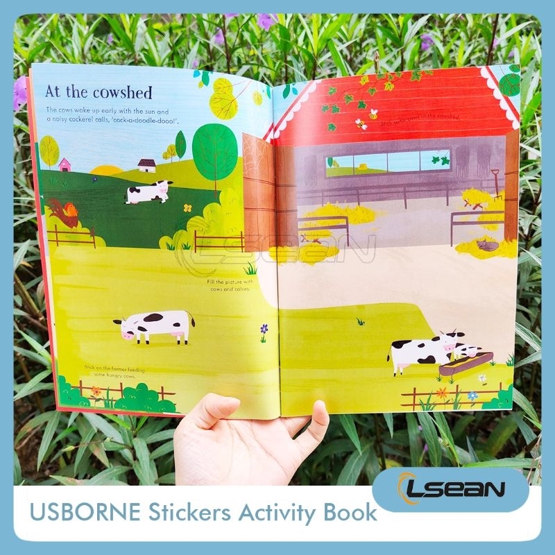 USBORNE Little First Stickers Preschool English Activity Buku Edukasi Pengetahuan Umum Anak