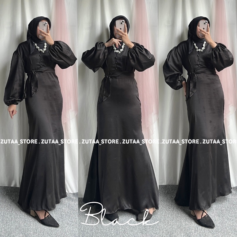 LUMINOUS DRESS LEBARAN TERBARU // DRESS SATIN VELVET ADEM