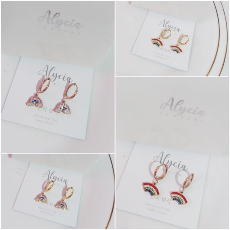 alycia anting anak pelangi titanium