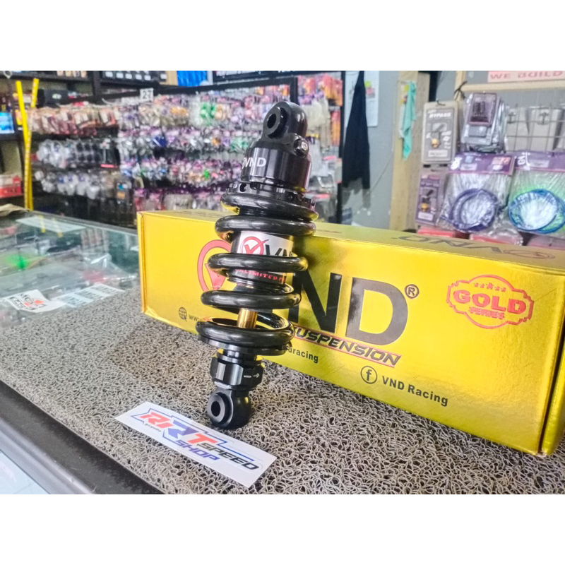RRT SHOCK JUPITER MX / LC135 205MM VND AK222 B1 BLACK GOLD & REDA