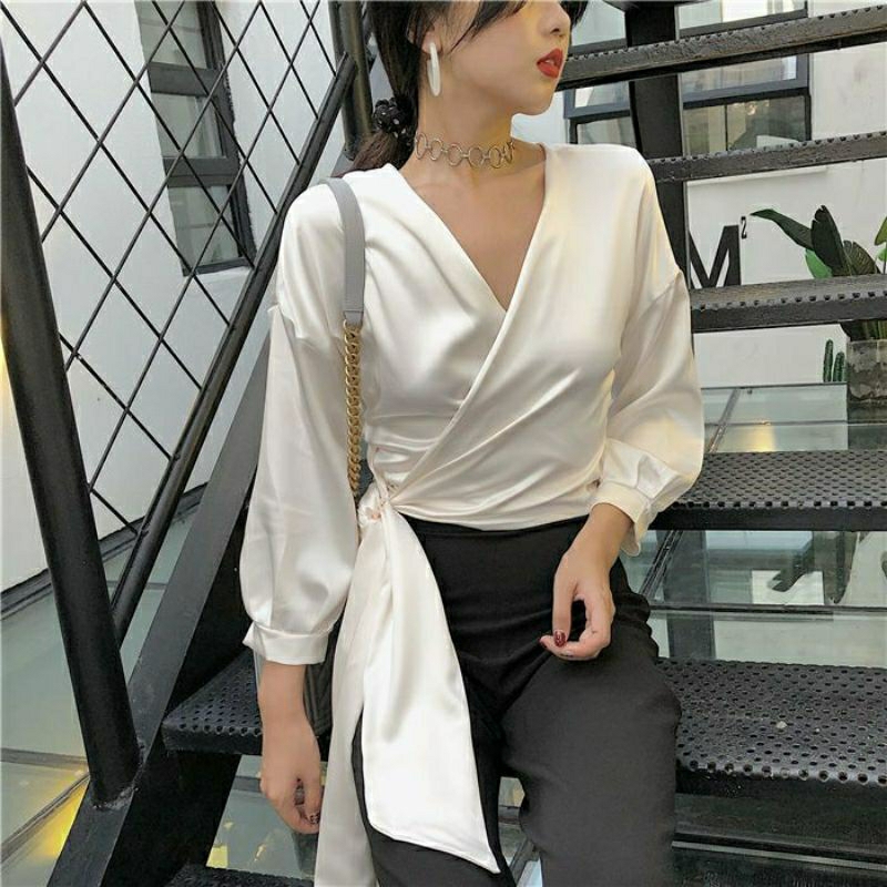 ariana crop top / atasan cantik / atasan viral / crop top / croptop korea / blouse (CT02)