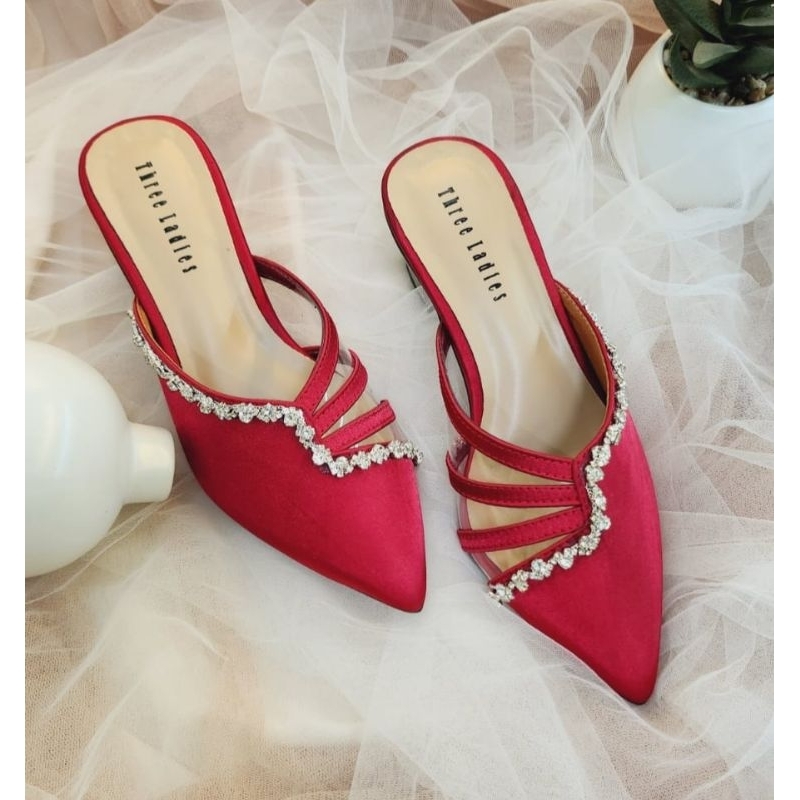 Rania Heels 5 cm Sendal pesta wanita Wedding