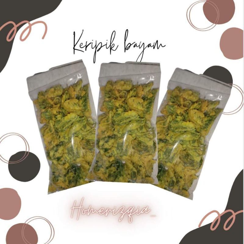 

Keripik daun bayam crispy