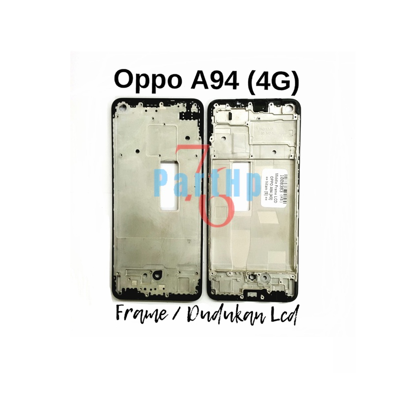 Frame Bezzell  - Oppo A94 - Dudukan Lcd Bezzell Bezel Bejel - Hitam