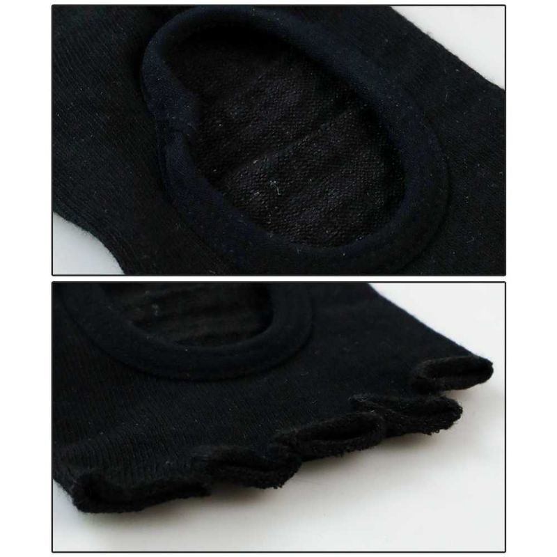 Hengju Kaos Kaki Khusus Yoga Anti Slip - N1505 Black Socks Hitam