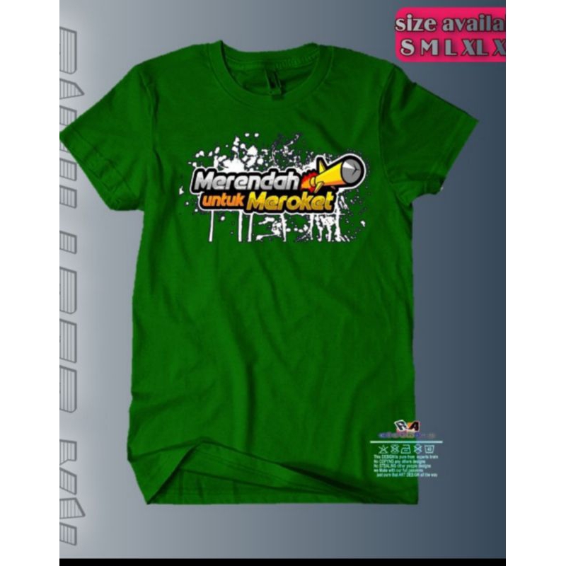 T-SHIRT BAJU MERENDAH MEROKET/BAJU DISTRO COTTON PREMIUM