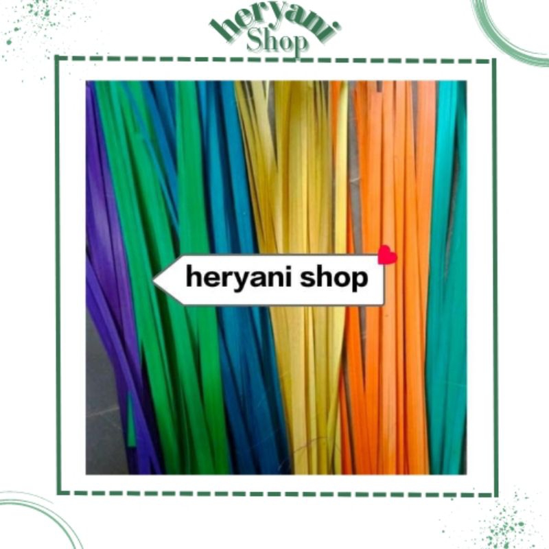 IRATAN BAMBU ANYAMAN AYARAN WARNA CAPING PITHI PRAKARYA 30CM 40CM 50 CM