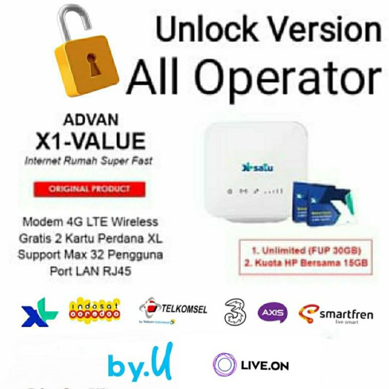 Router Advan X1 XP Satu Lite Value User UNLIMITED + 15GB WIRELESS WIFI 150Mbps ORIGINAL GARANSI RESMI 1 Tahun