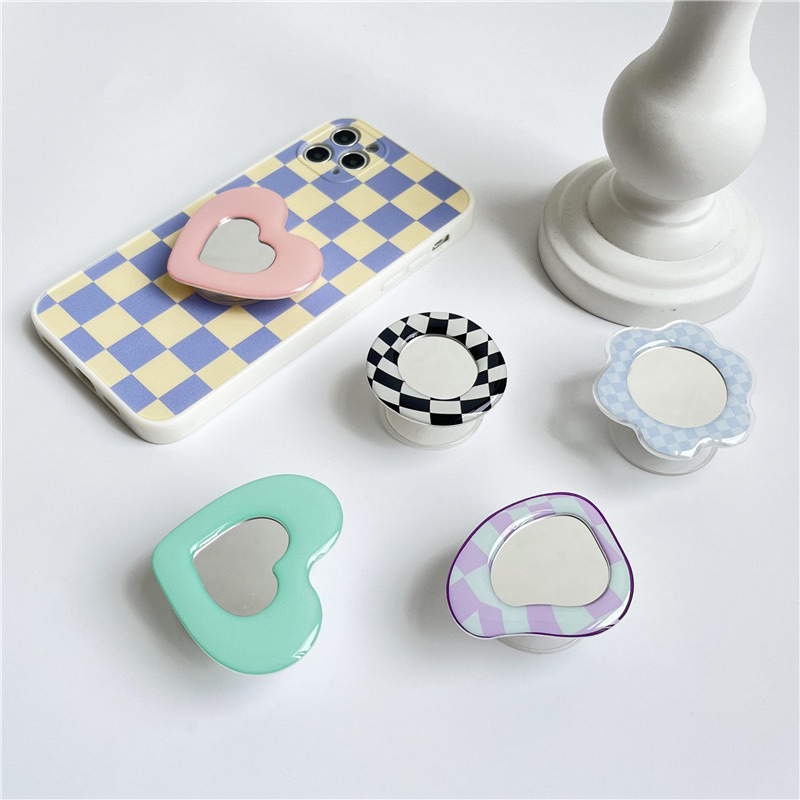 Popsocket Phone Holder Mirror Pastel Acrylic Resin Aesthetic Collection