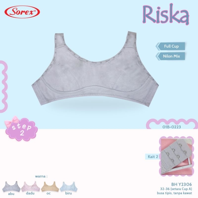 Sorex Young miniset kode Y 2306 step 2 (32-36)bra/bh remaja Riska