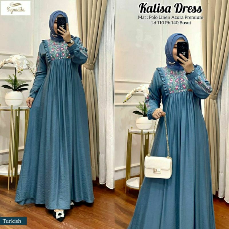 Baju gamis kalisa dress by signadila