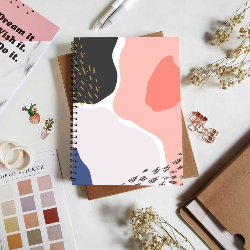 

BUKU KECIL I BUKU CATATAN A5 ISI 50 100 HALAMAN NOTEBOOK SPIRAL MINI ESTETIK