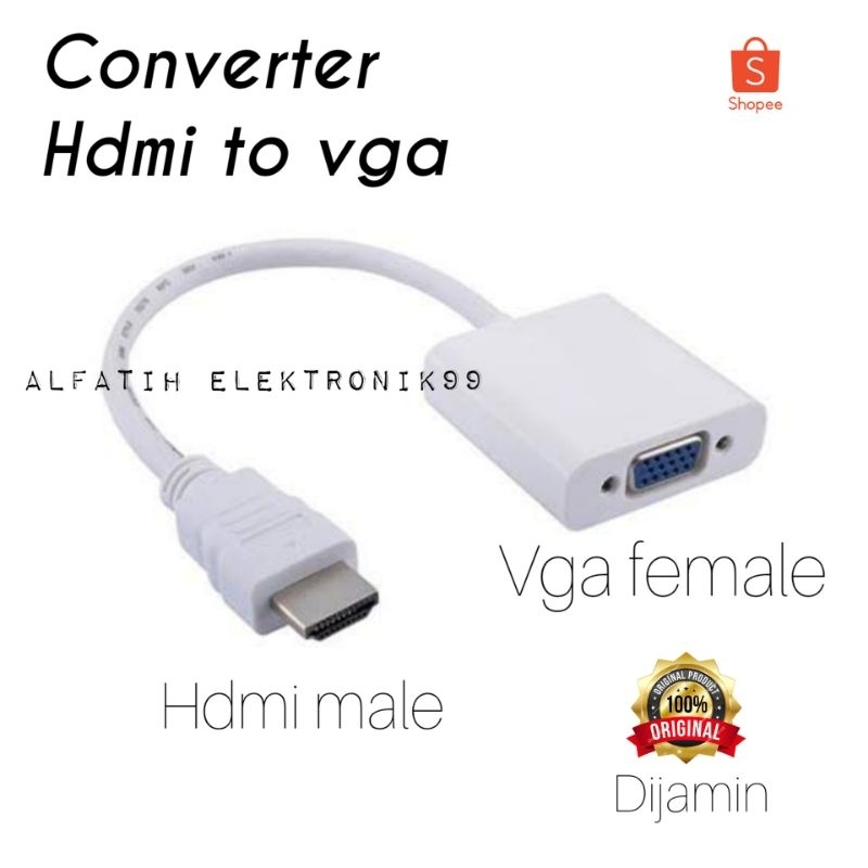 CONVERTER HDMI TO VGA / HDMI IN VGA OUT