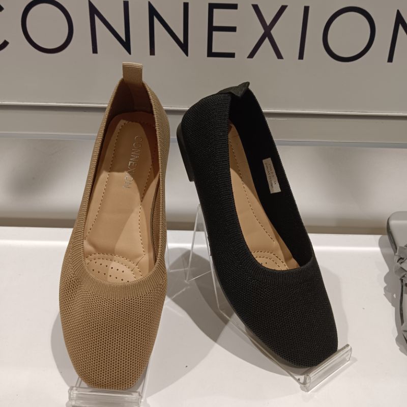 Connexion sepatu flat brokat branded Matahari